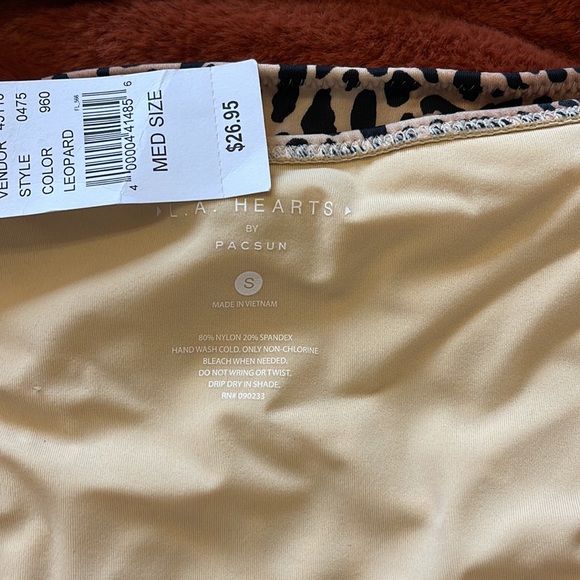 LA Hearts x PacSun Leopard Eerie O-Ring Bikini Top & High Waisted Bikini Bottom - Picture 11 of 12
